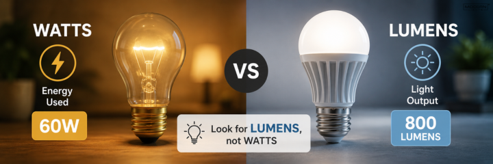 Lumens vs. Watts