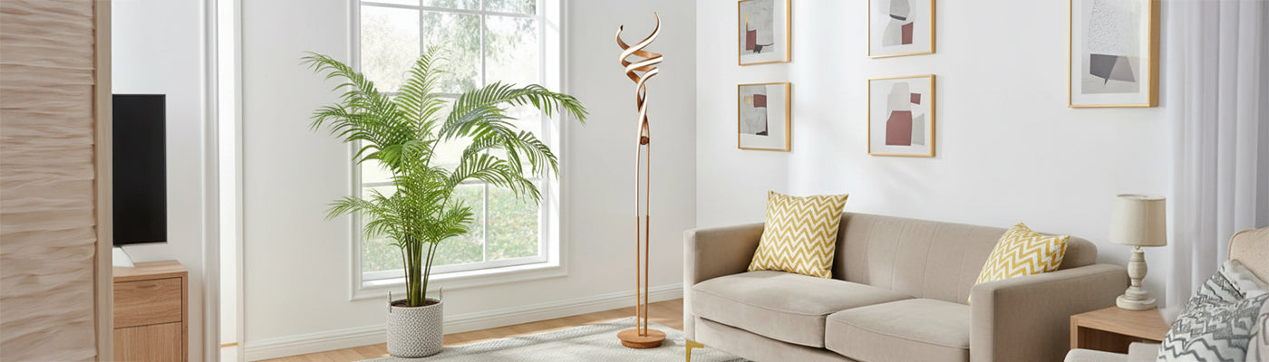 Brown Floor Lamp