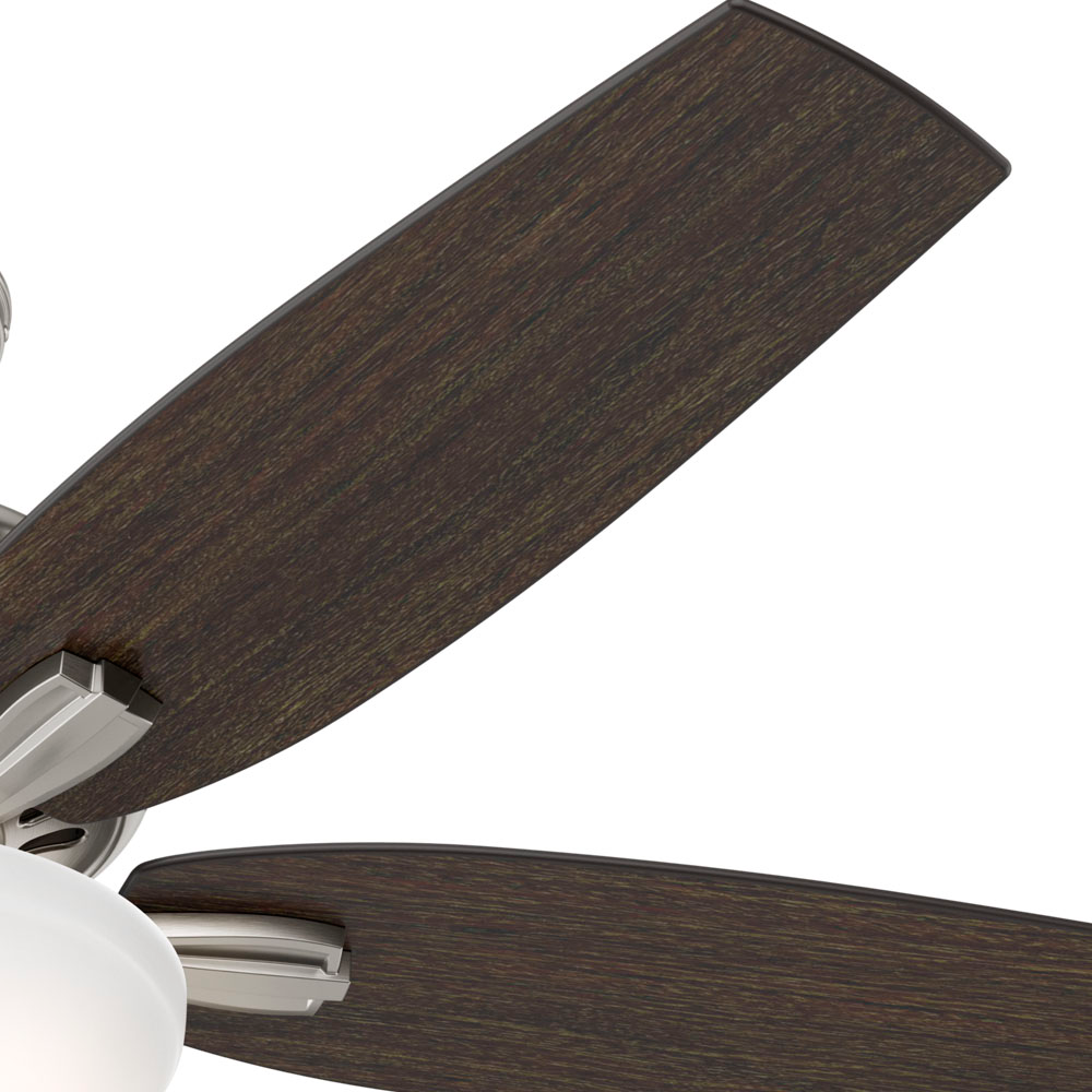 52 inch Newsome Brushed Nickel Ceiling Fan with LED Light Kit