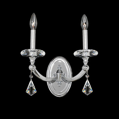 12'' Floridia 2 Light Chrome Wall Sconce