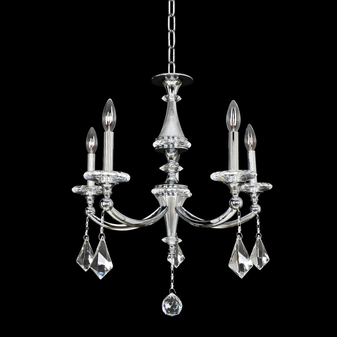 23'' Floridia 5 Light Chrome Chandelier
