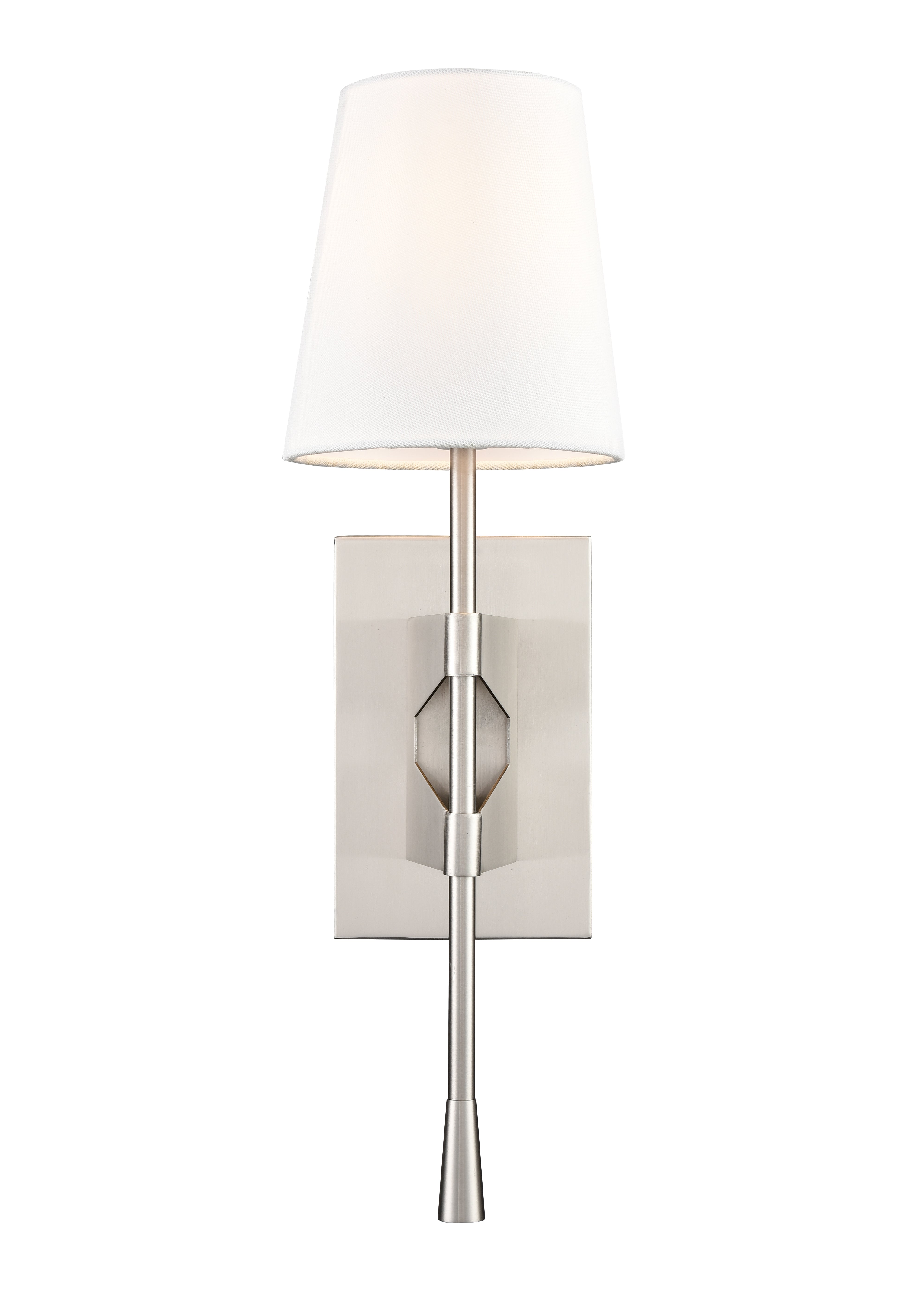 19.5-inch Brushed Nickel 1-Light Wall Sconce