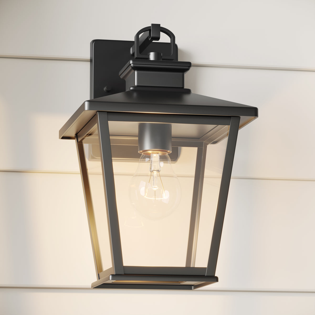 7.5'' Bellmon Powder Coated Black 1 Light Wall Sconce