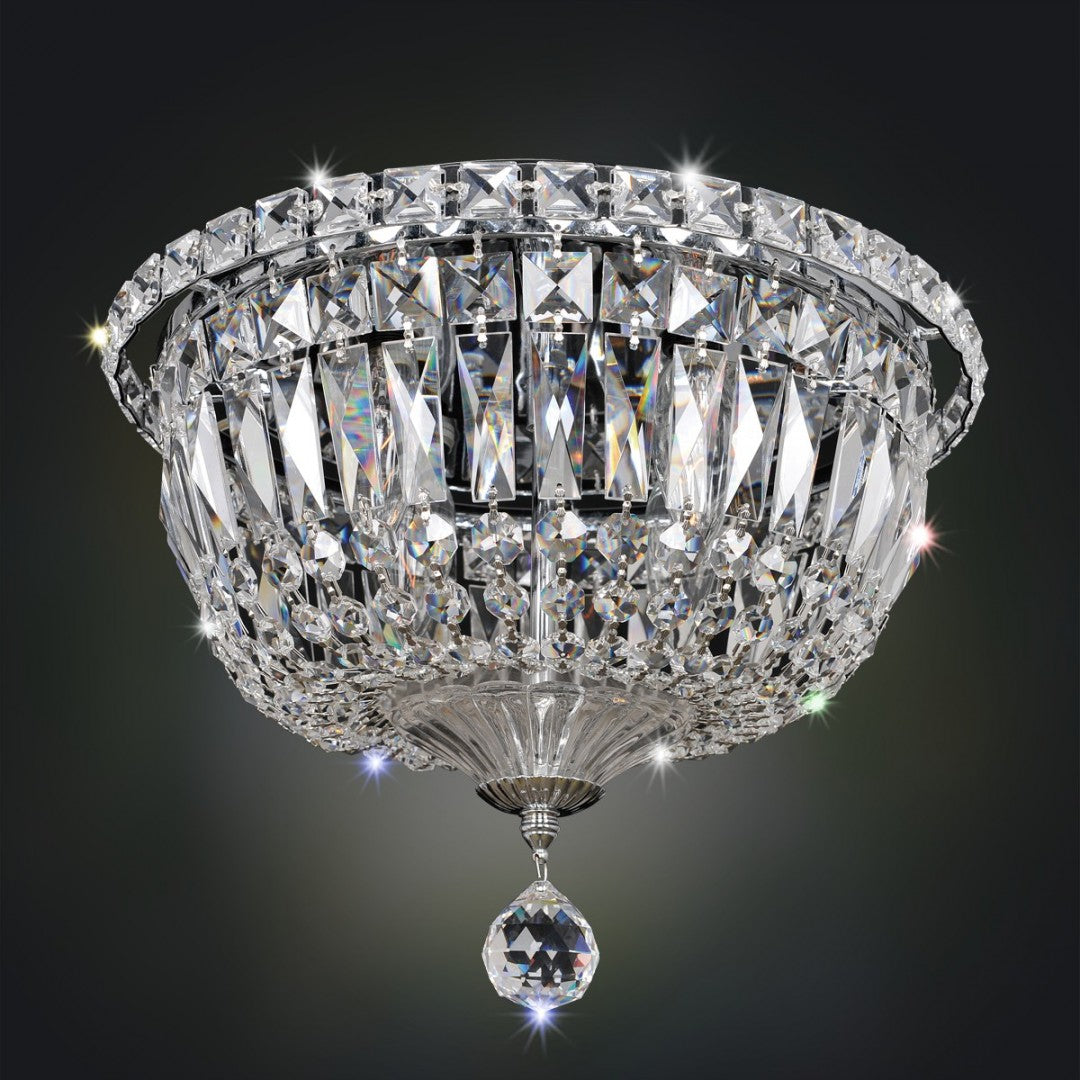 9.5'' Betti 4 Light Chrome Flush Mount