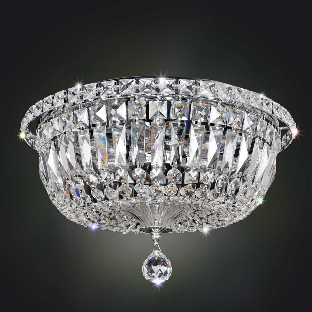 9.5'' Betti 6 Light Chrome Flush Mount
