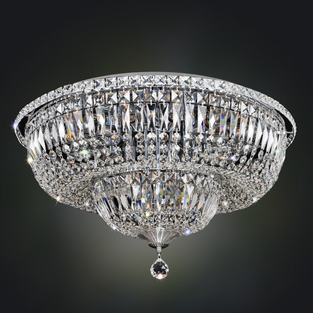 13.5'' Betti 16 Light Chrome Flush Mount