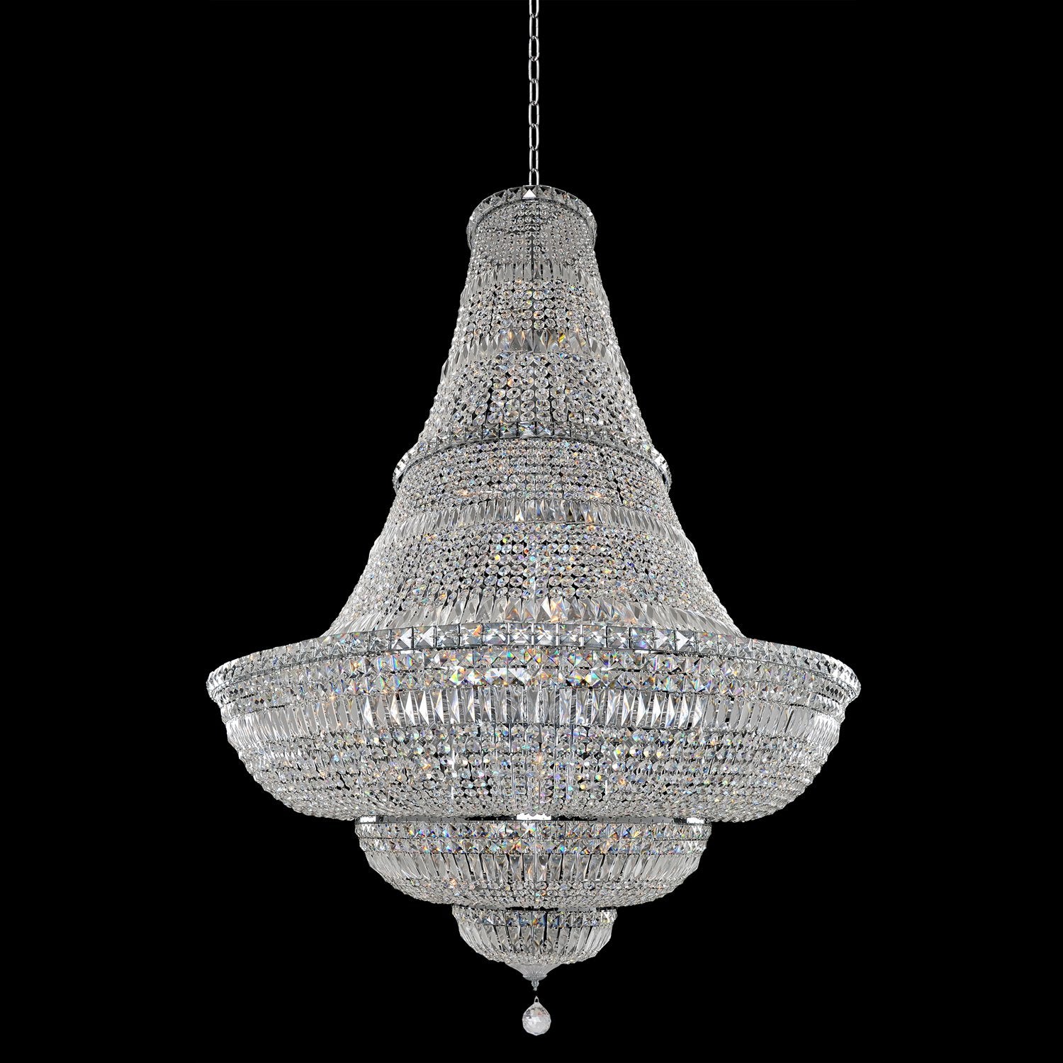 71'' Betti 56 Light Chrome Chandelier
