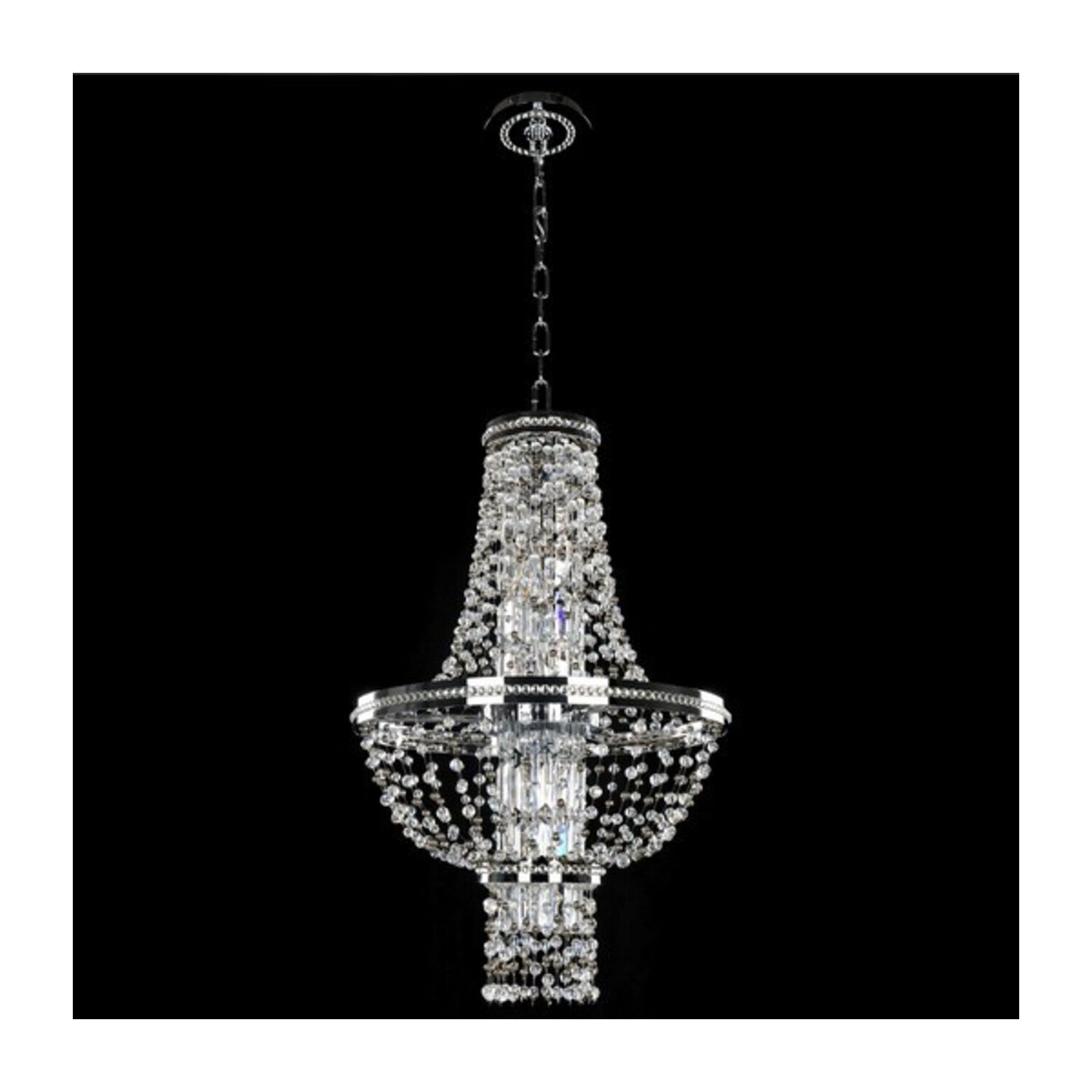 31'' Capri 4 Light Chrome Chandelier