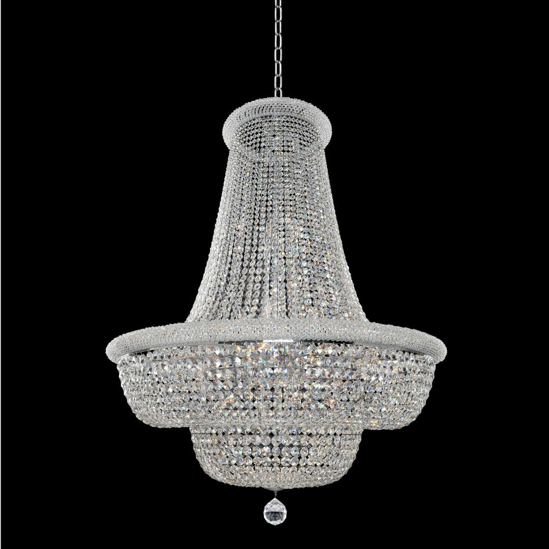 53'' Napoli 33 Light Chrome Chandelier