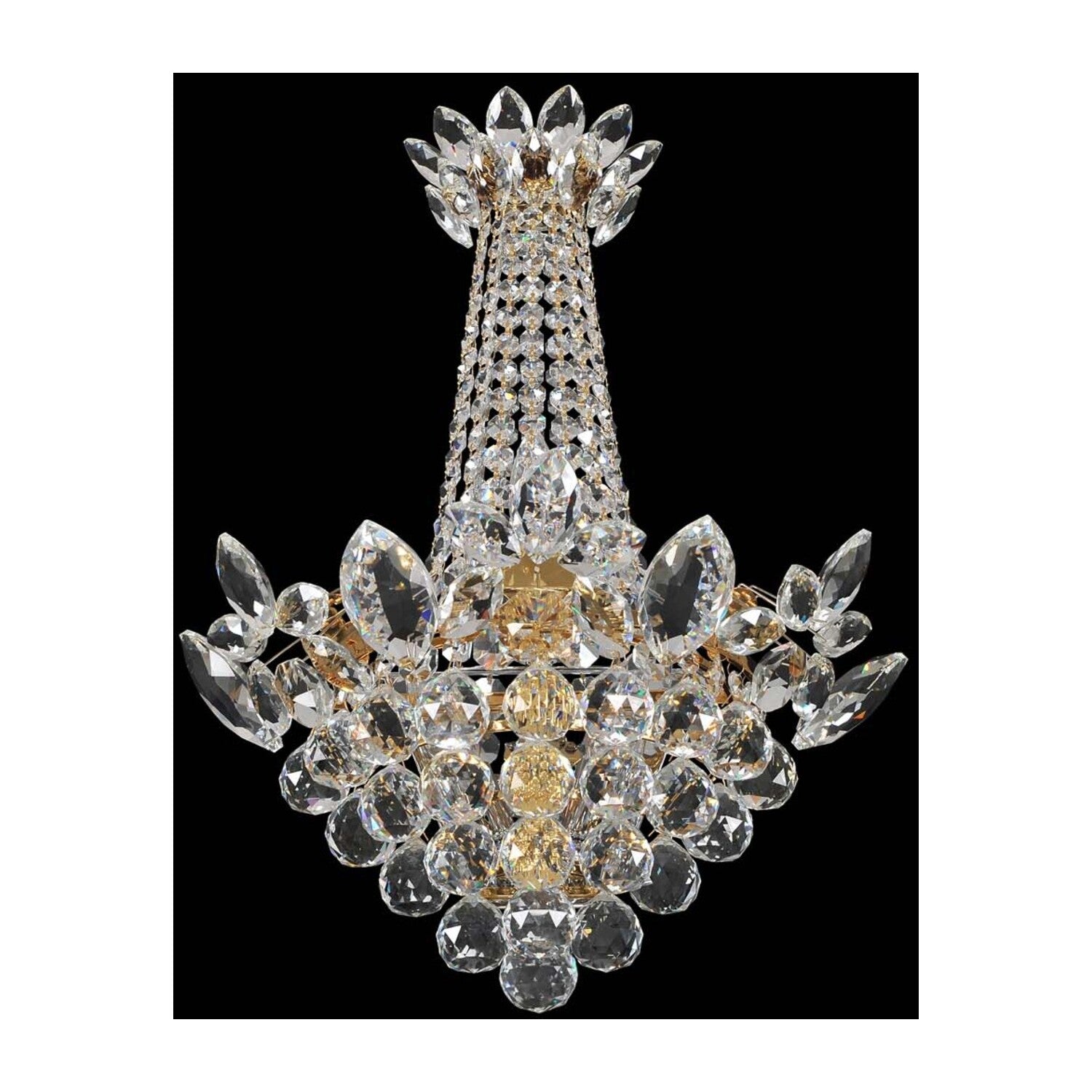 17.25'' Treviso 3 Light 18k Gold Wall Sconce