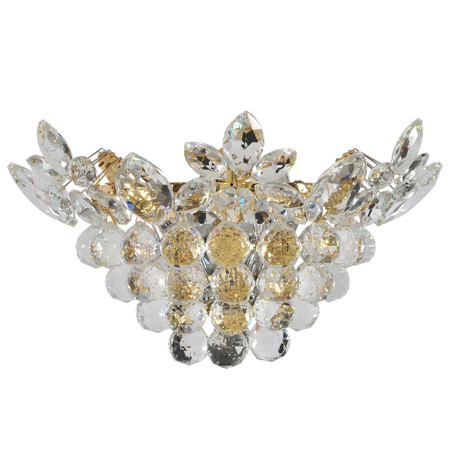 17.25'' Treviso 2 Light 18k Gold Wall Sconce