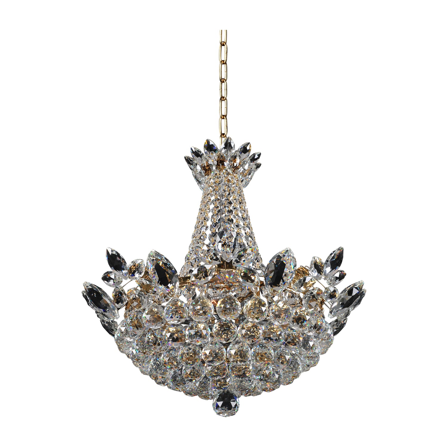 75'' Treviso 11 Light 18k Gold Chandelier