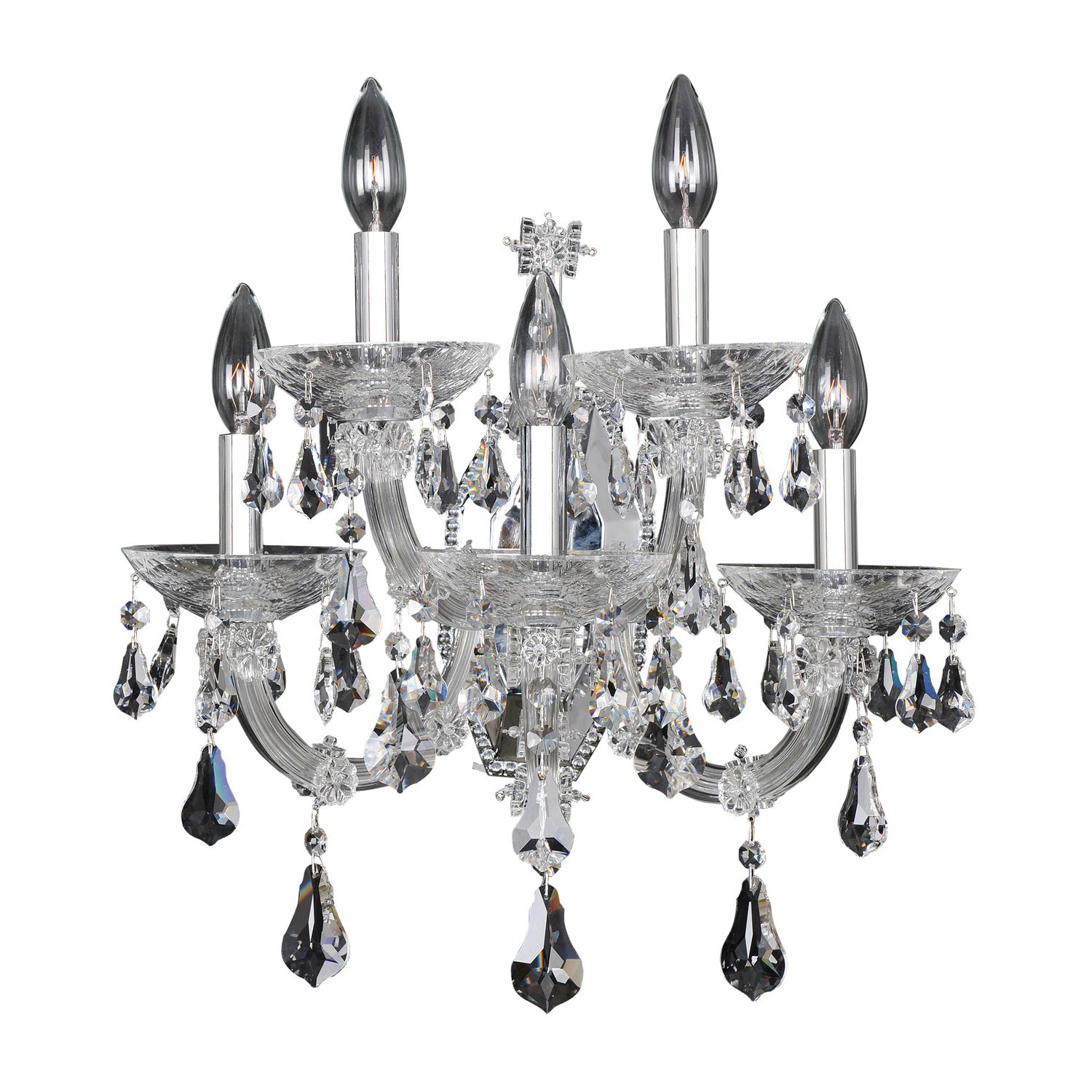 16.5'' Brahms 5 Light Chrome Wall Sconce