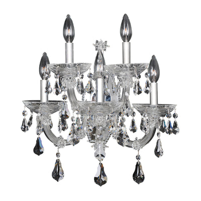 16.5'' Brahms 5 Light Chrome Wall Sconce