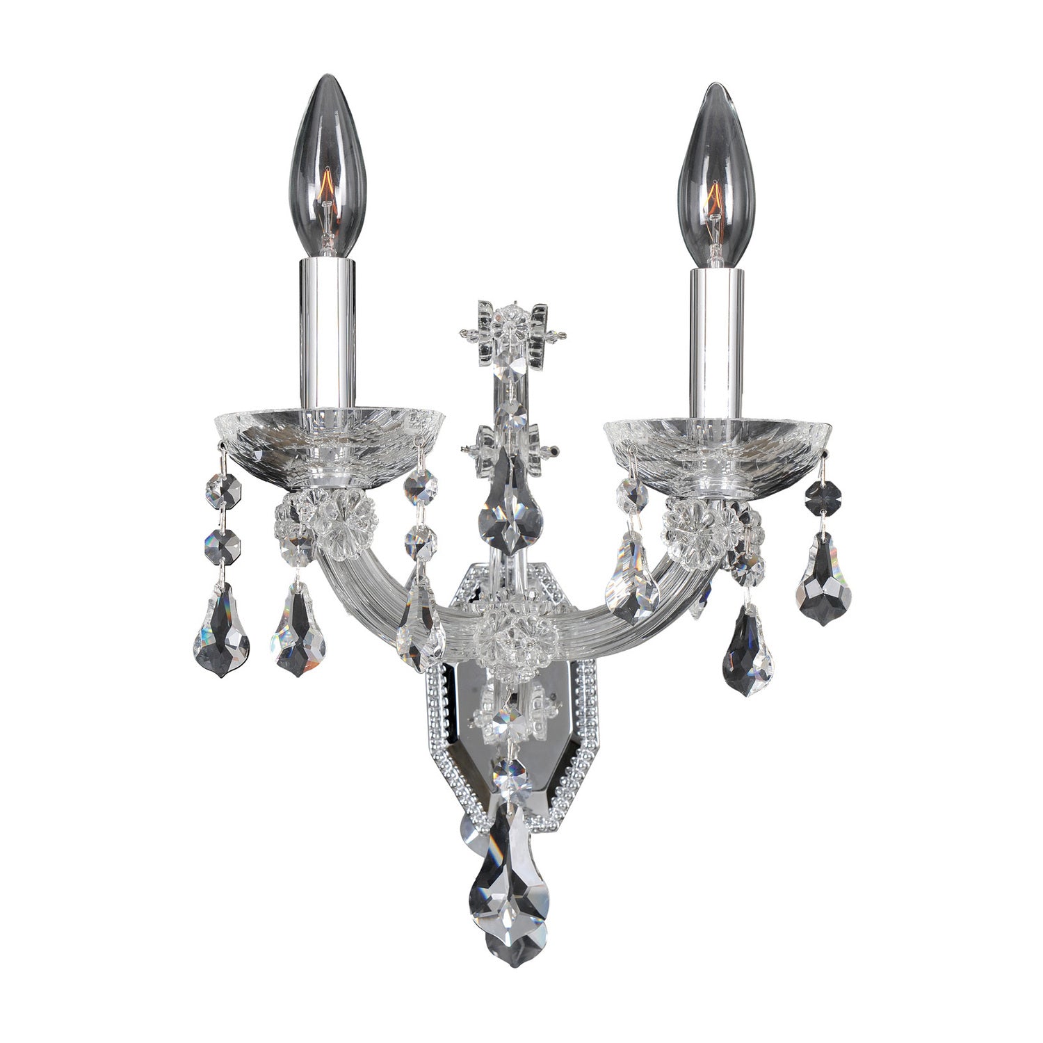 10'' Brahms 2 Light Chrome Wall Sconce