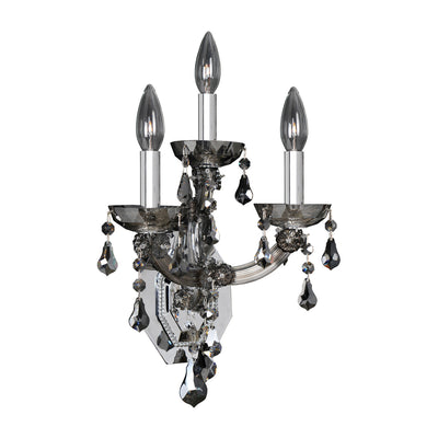 10'' Brahms 3 Light Chrome Wall Sconce