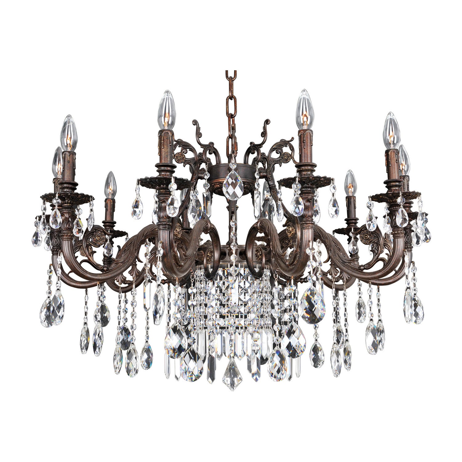 23'' Avelli 10 Light Sienna Bronze Chandelier