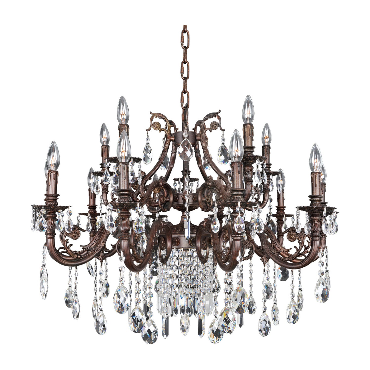 27'' Avelli 15 Light Sienna Bronze Chandelier