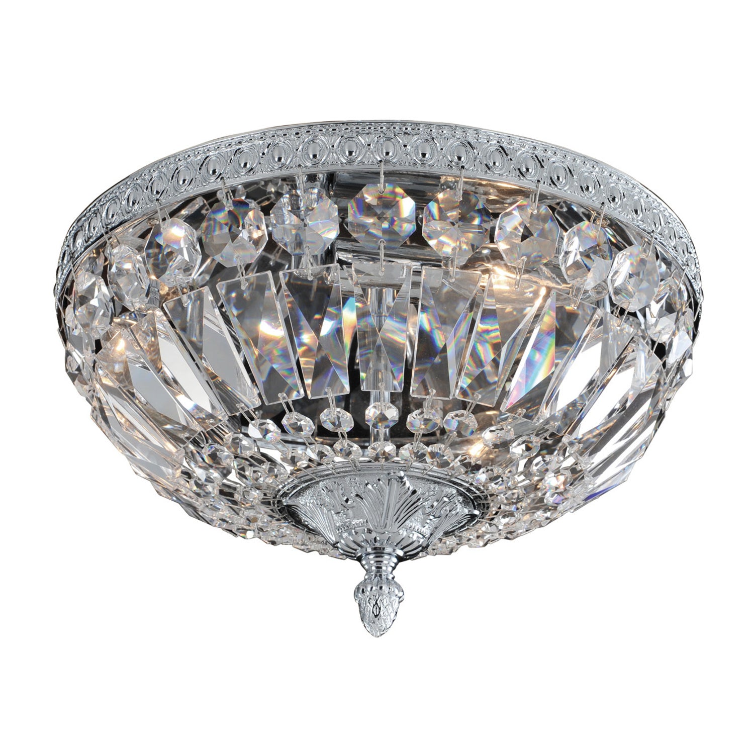 6.5'' Lemire 3 Light Chrome Flush Mount