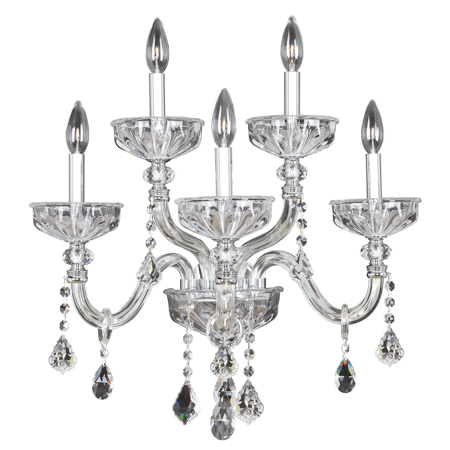 21'' Clovio 5 Light Chrome Wall Sconce