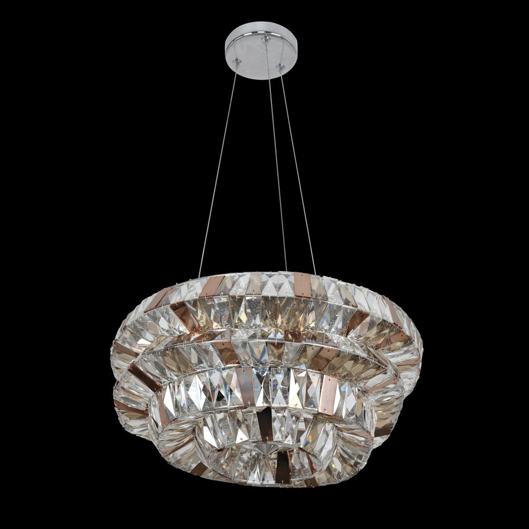16'' Gehry 6 Light Chrome Chandelier