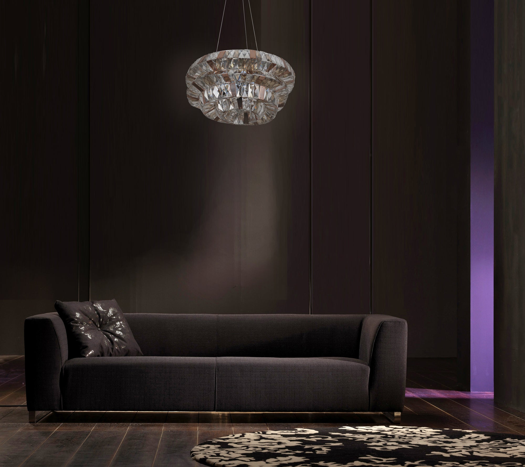 20'' Gehry 15 Light Chrome Chandelier