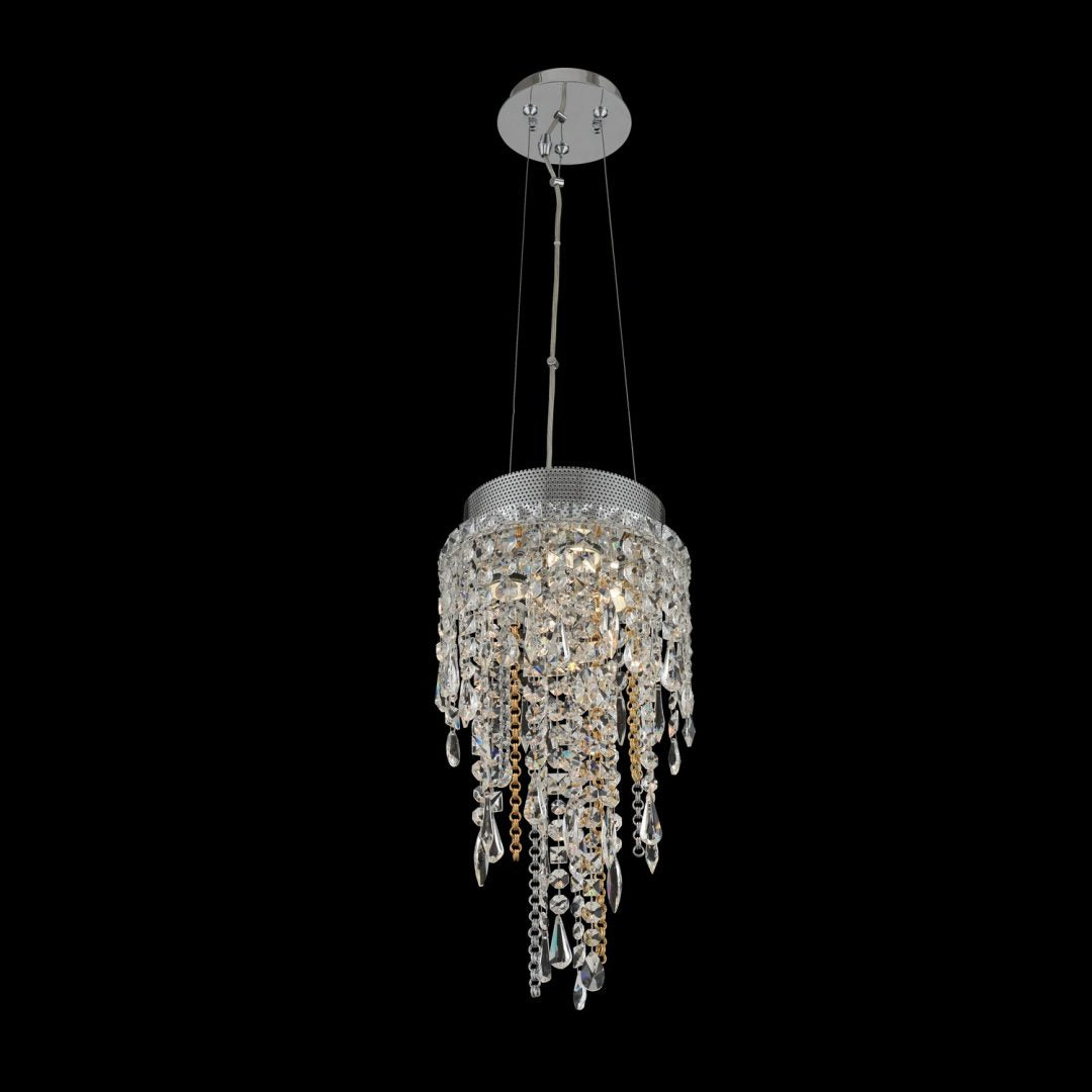 20'' Tenuta 3 Light Chrome Pendant