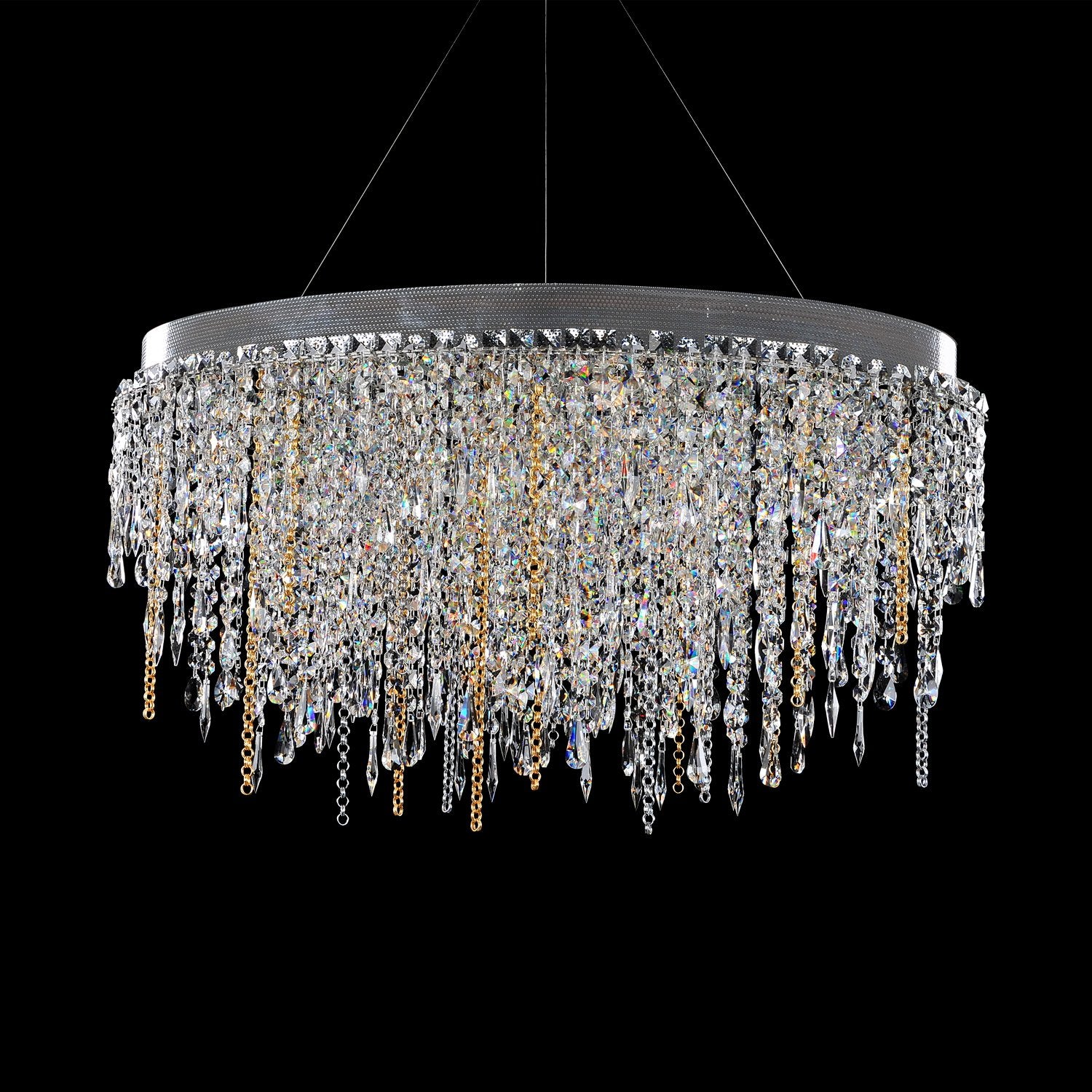 22'' Tenuta 10 Light Chrome Linear Pendant