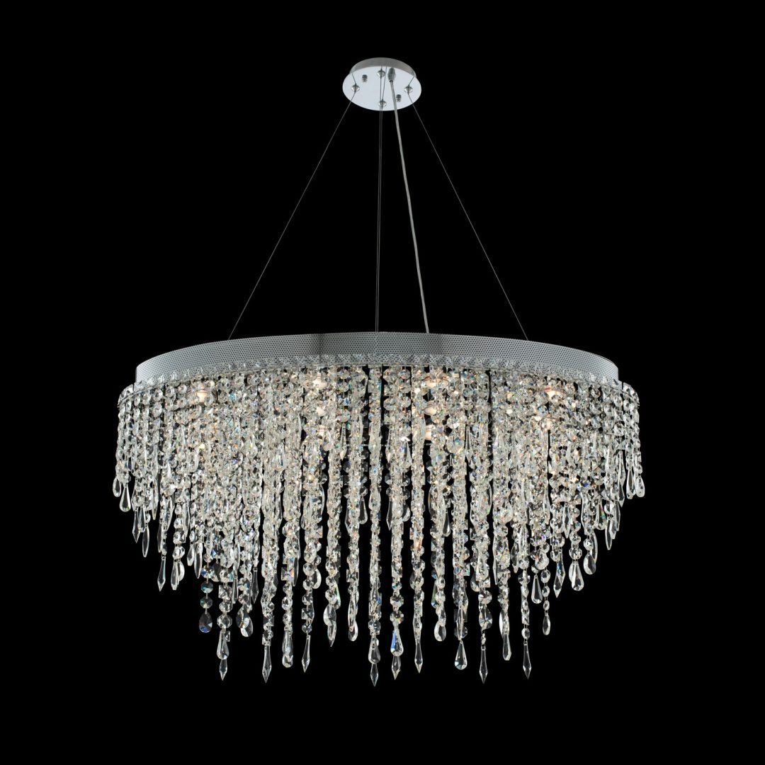 22'' Tenuta 10 Light Chrome Linear Pendant
