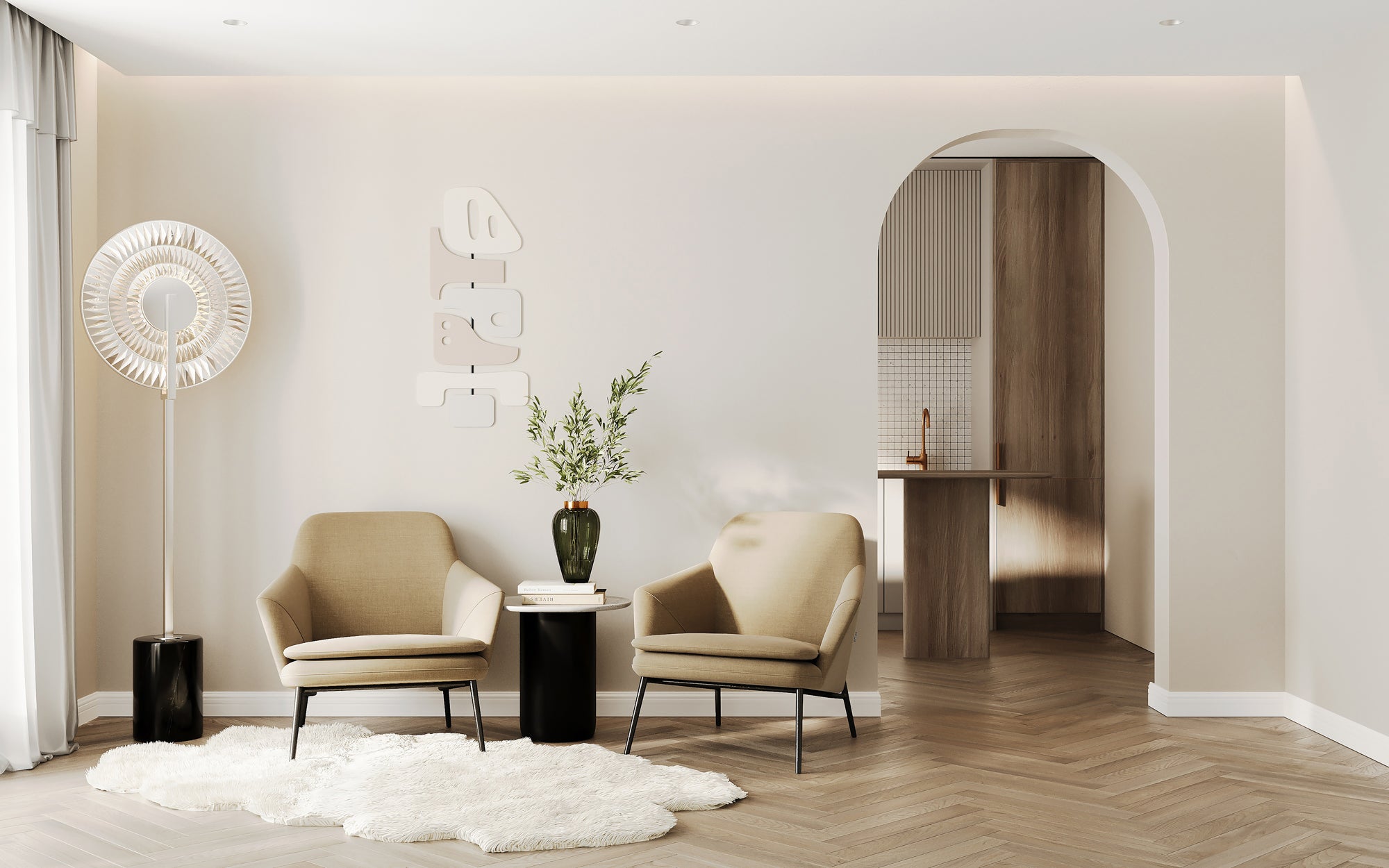 Cerichio 1 Light Chrome Floor Lamp