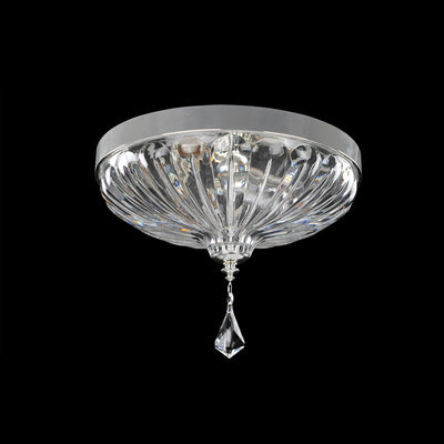 10'' Orecchini 2 Light 2 Tone Silver Flush Mount