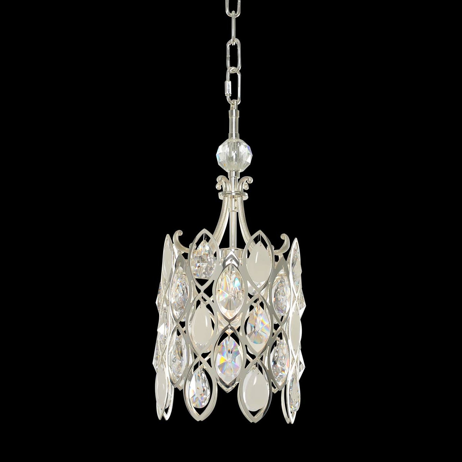 17'' Prive 1 Light 2 Tone Silver Pendant