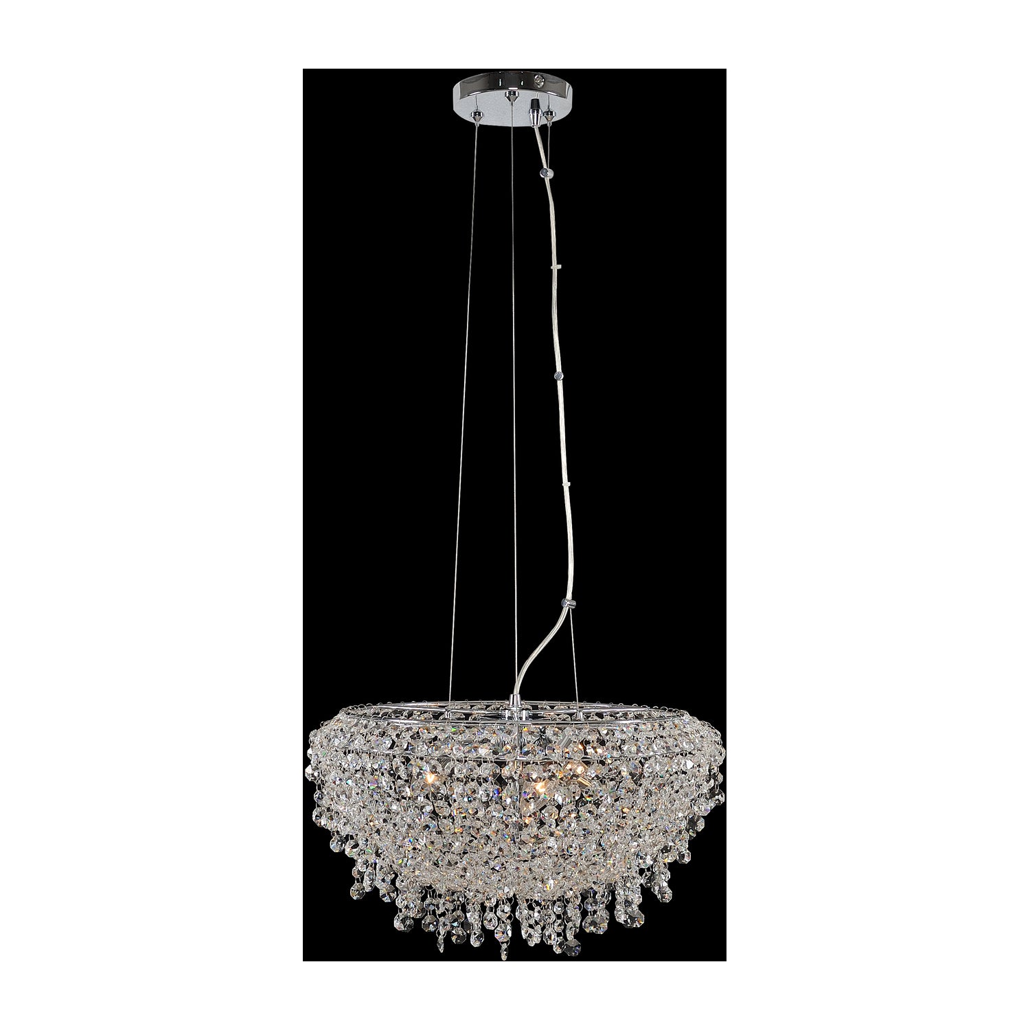 7'' Voltare 3 Light Chrome Pendant