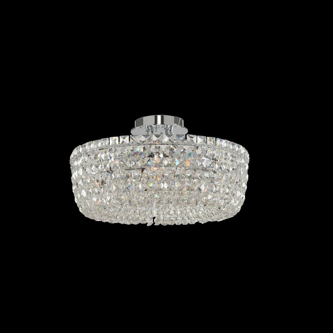 9'' Cesano 5 Light Chrome Semi-Flush Mount