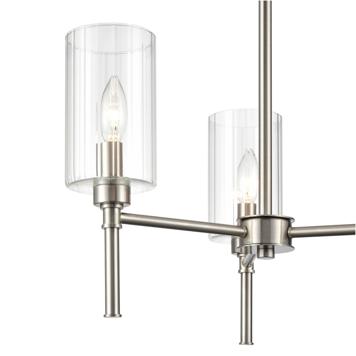 22.25'' Chastine Brushed Nickel 3 Light Chandelier