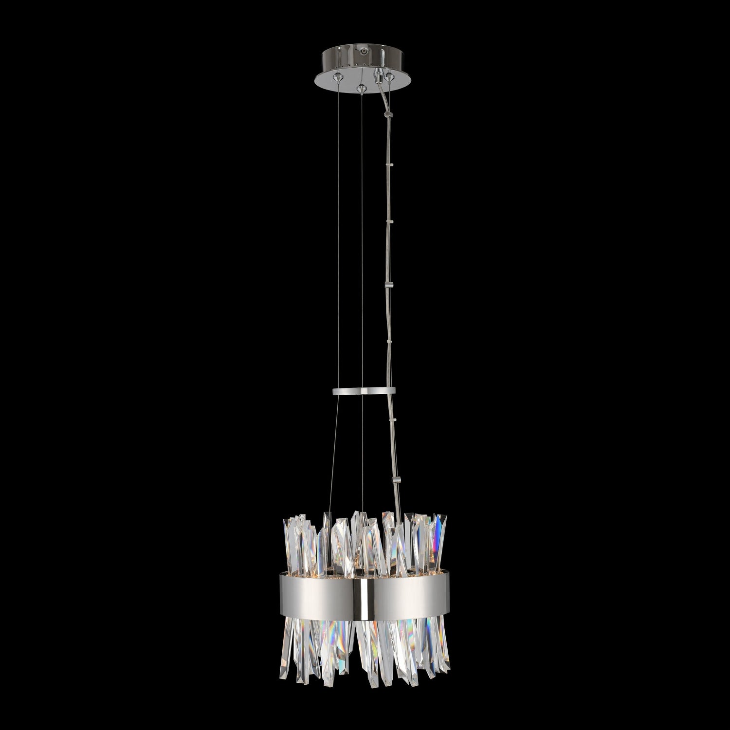 10'' Glacier 1 Light Chrome Pendant