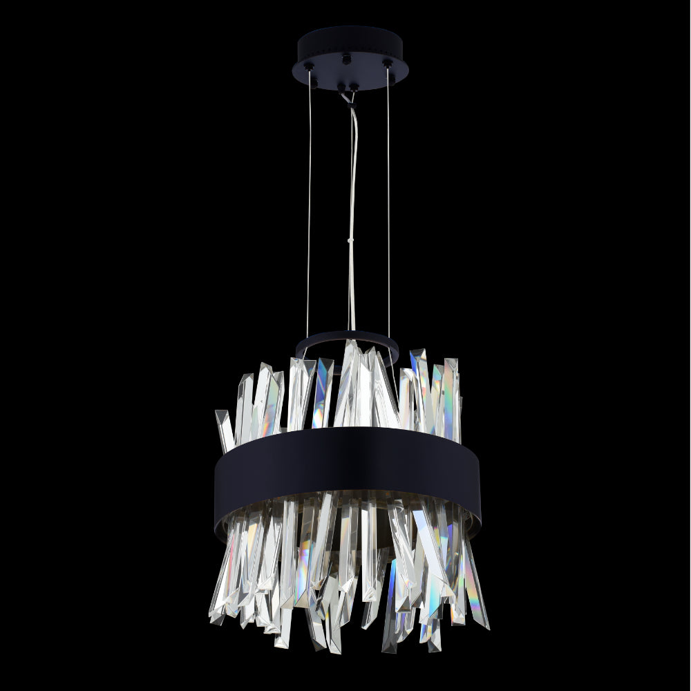 10'' Glacier 1 Light Matte Black (fluorocarbon) Pendant