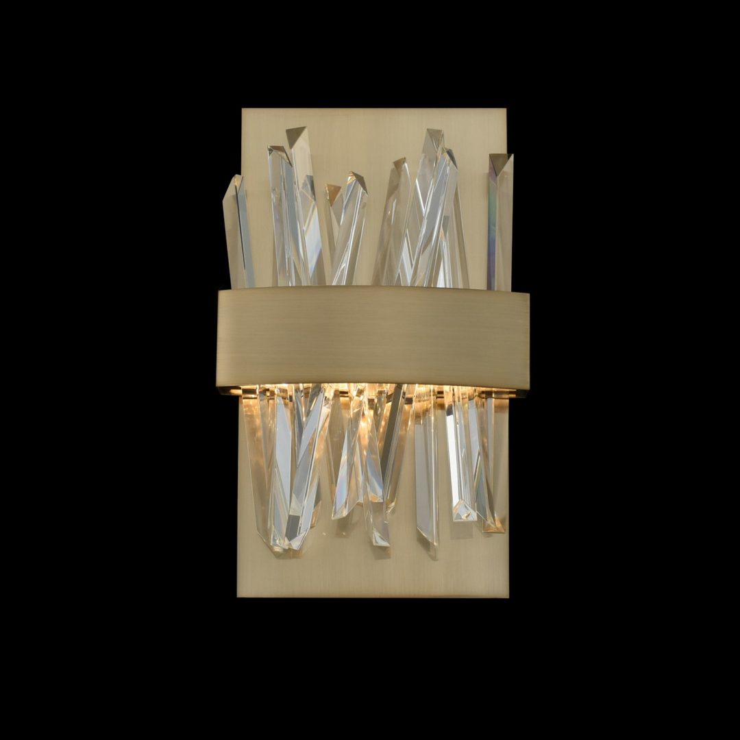 7.5'' Glacier 1 Light Brushed Champagne Gold Wall Sconce