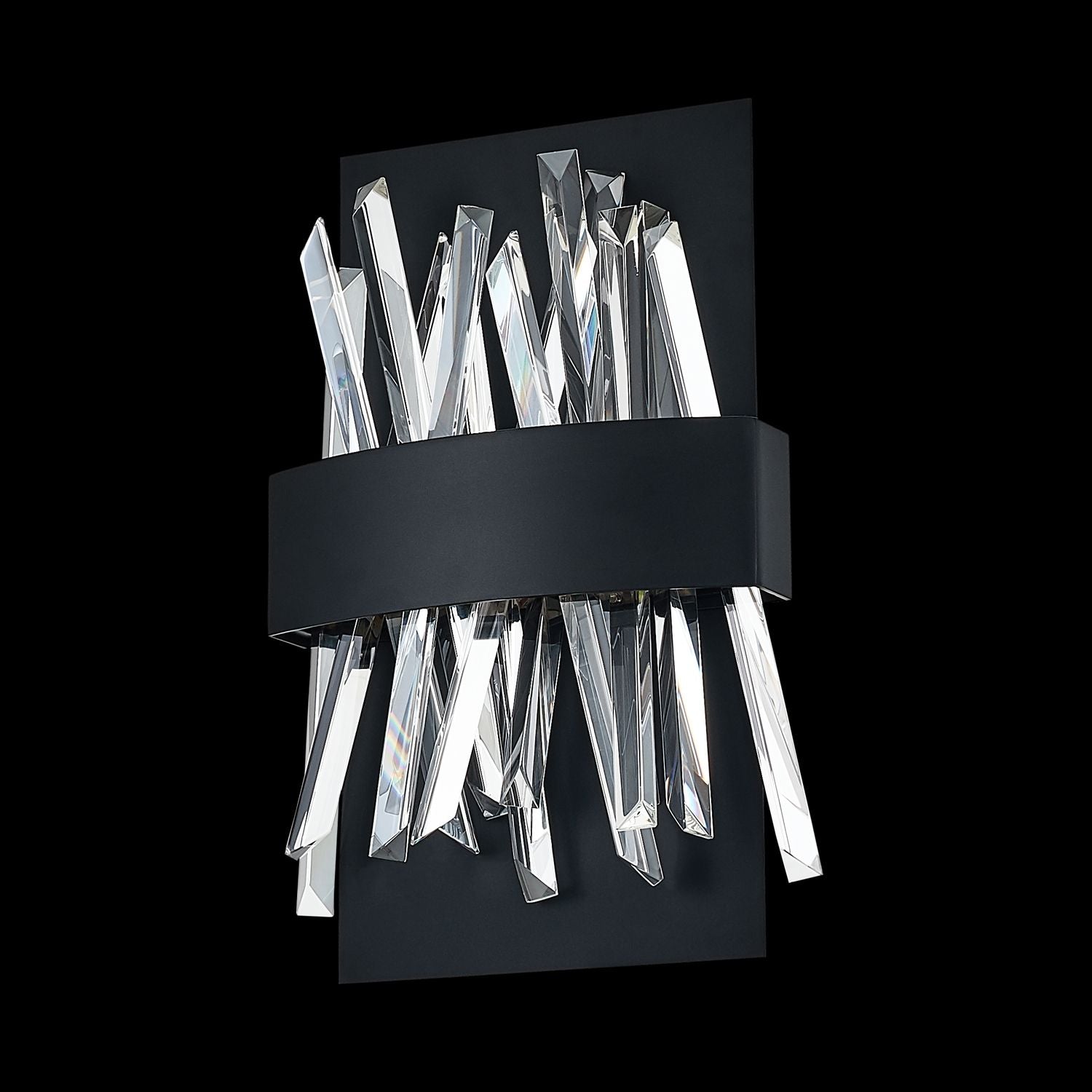 7.5'' Glacier 1 Light Matte Black (fluorocarbon) Wall Sconce