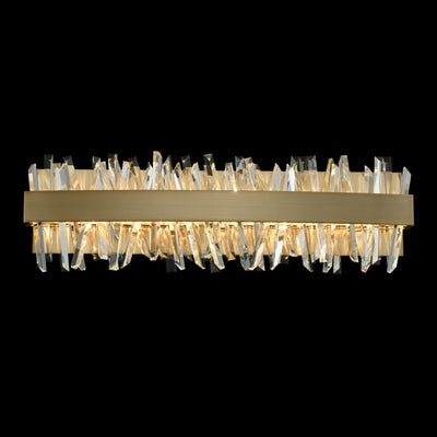 24'' Glacier 1 Light Brushed Champagne Gold Vanity Light