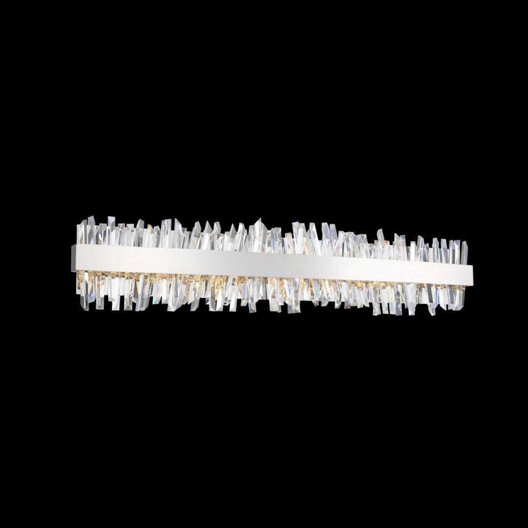 38'' Glacier 1 Light Chrome Vanity Light