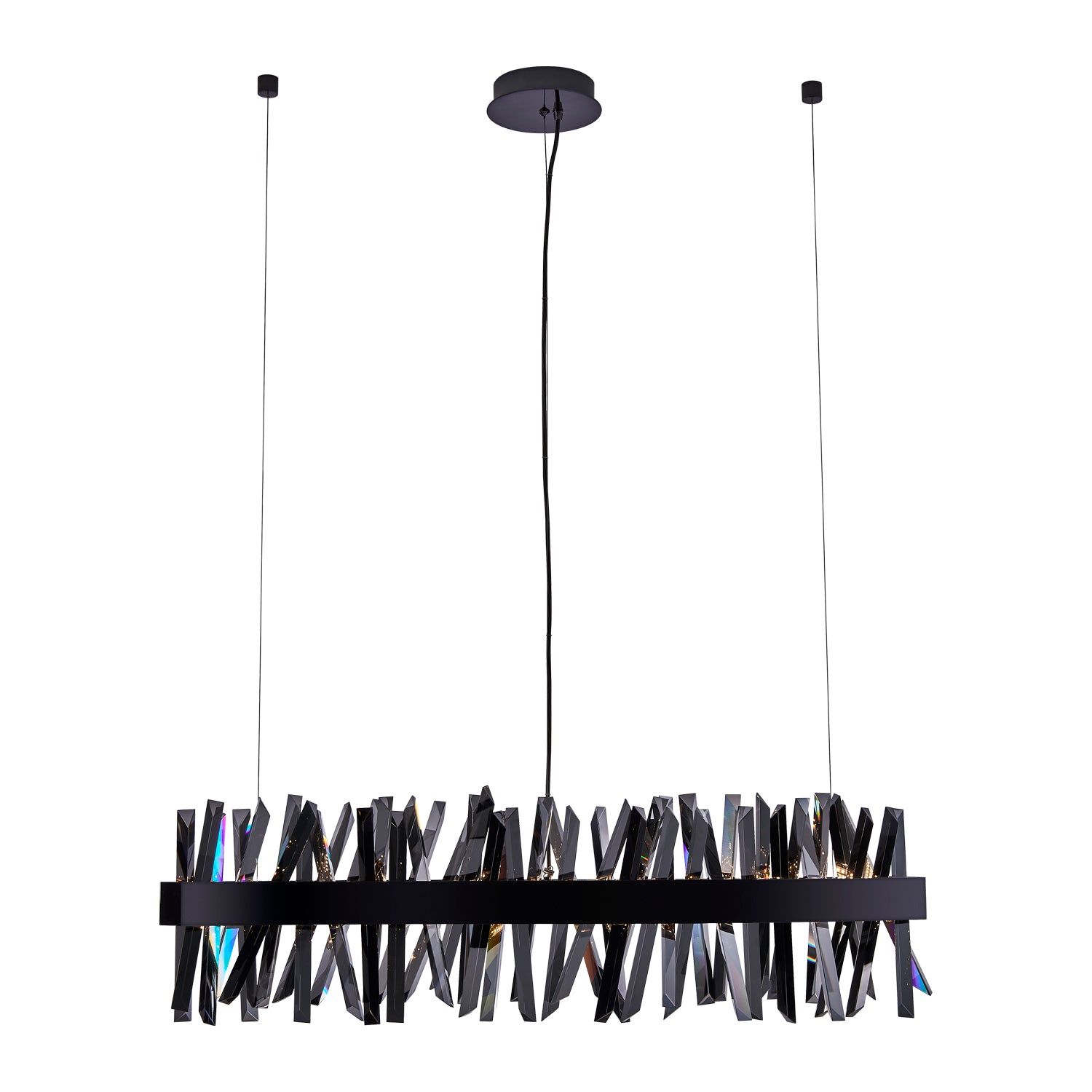13.5'' Glacier 1 Light Black Nickel Linear Pendant