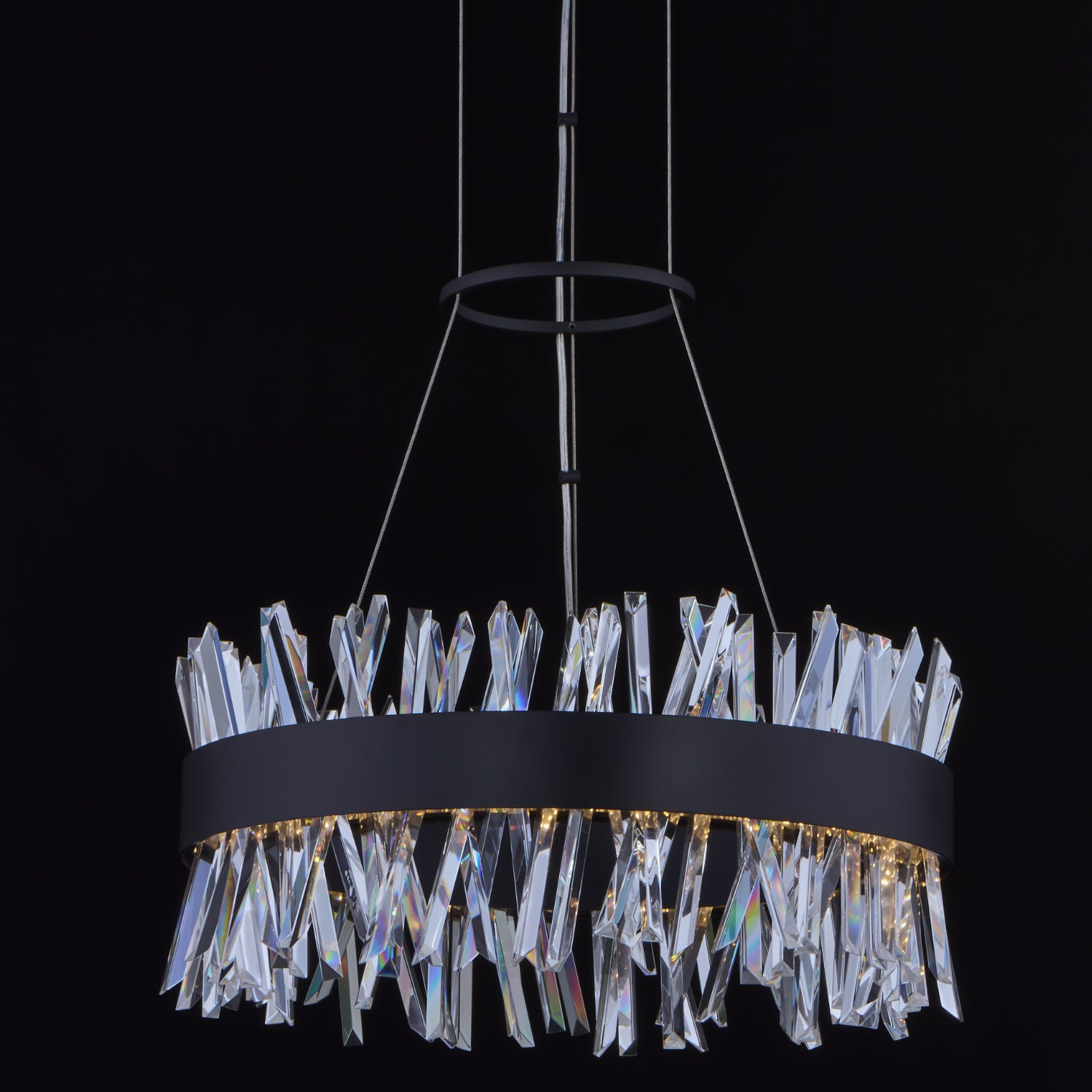 10'' Glacier 1 Light Matte Black (fluorocarbon) Pendant
