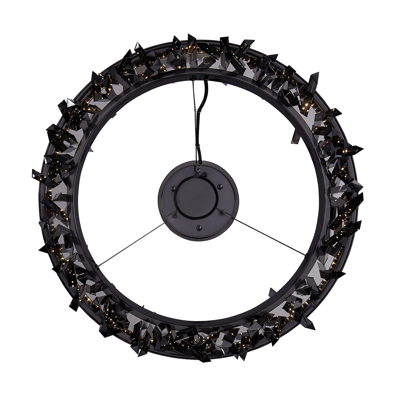 10.25'' Glacier 1 Light Black Nickel Pendant