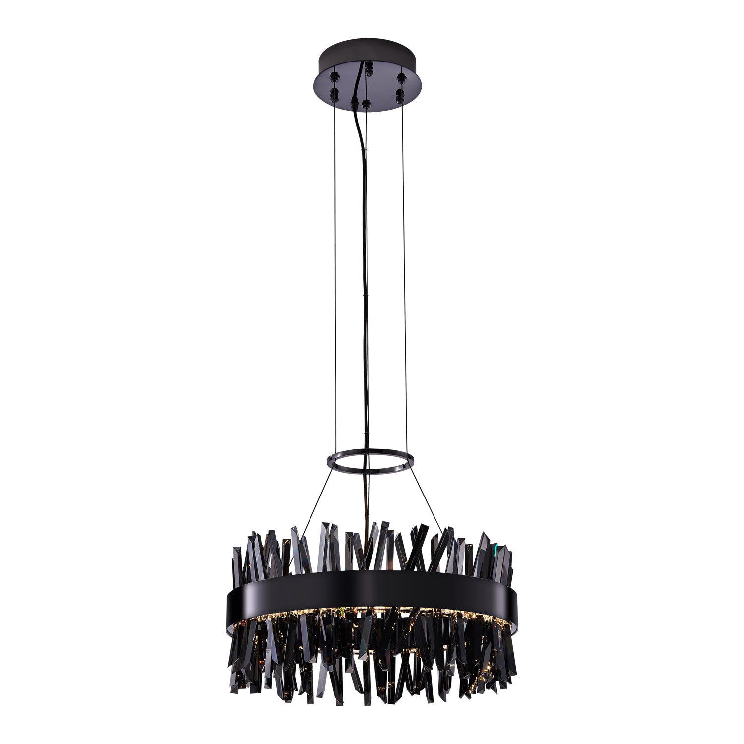 10.25'' Glacier 1 Light Black Nickel Pendant