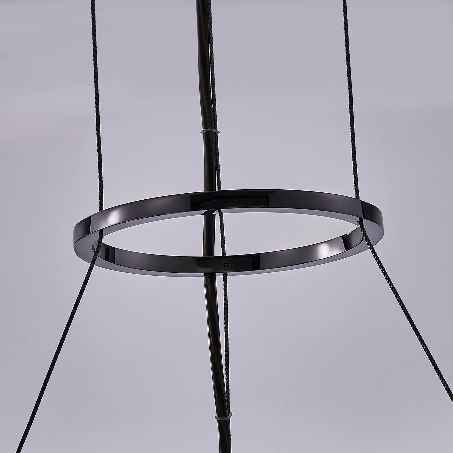 10.25'' Glacier 1 Light Black Nickel Pendant