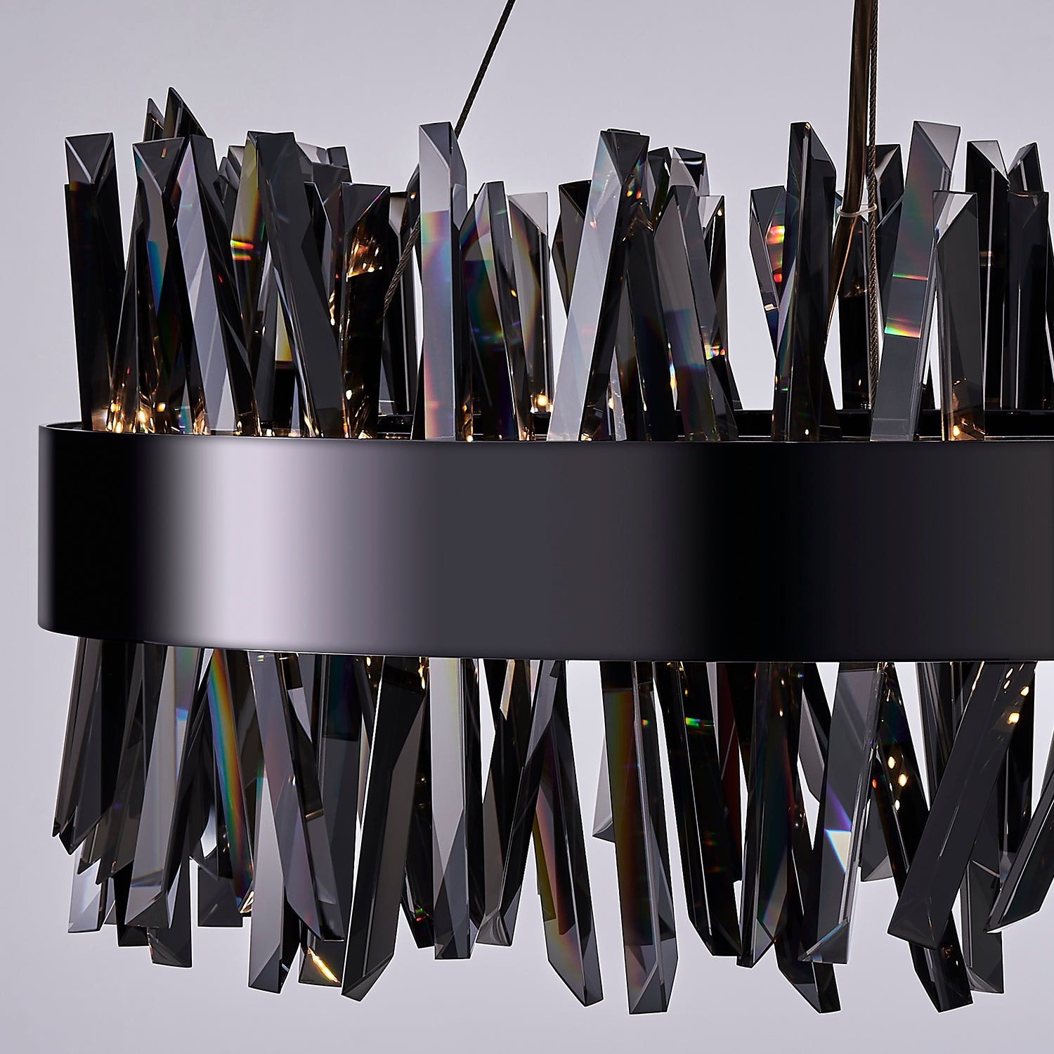 10.25'' Glacier 1 Light Black Nickel Pendant