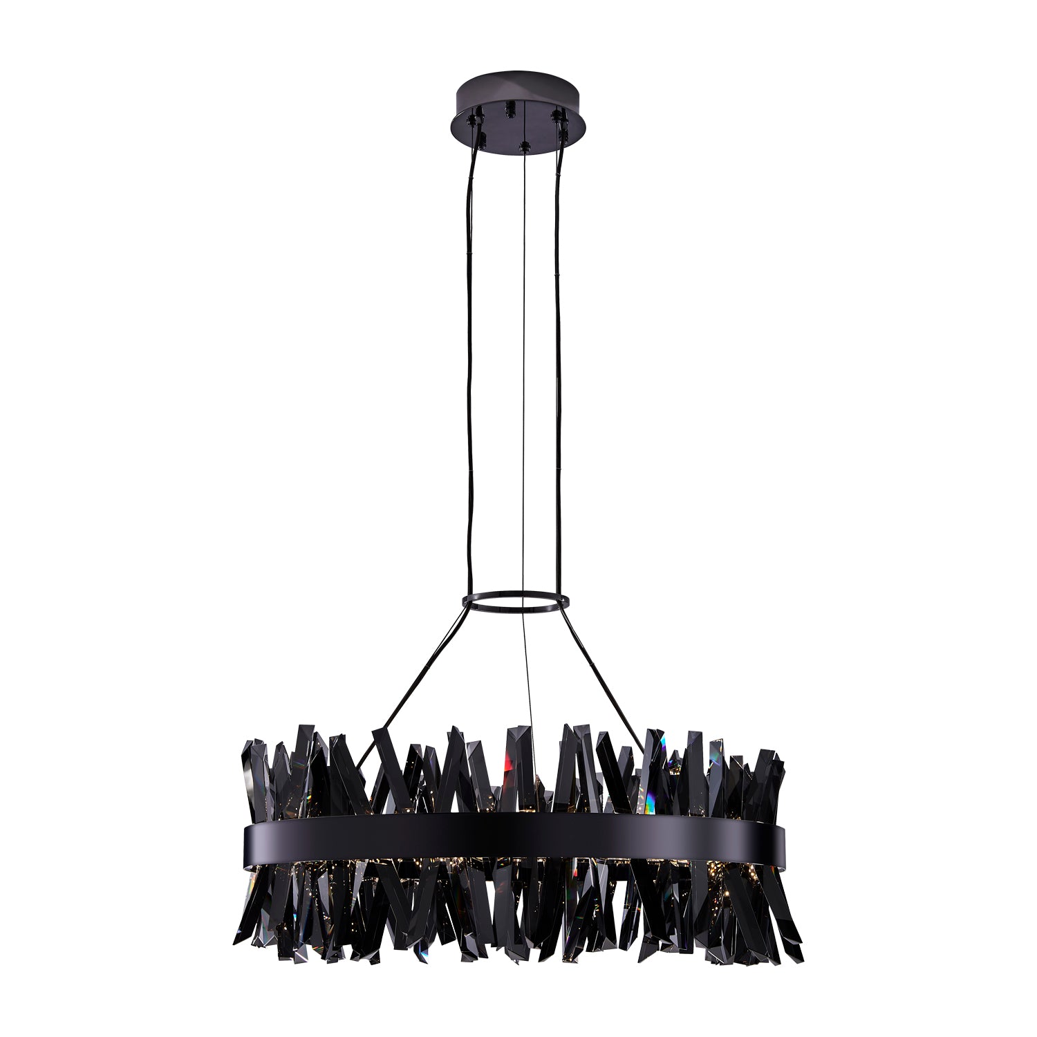 13.5'' Glacier 1 Light Black Nickel Pendant
