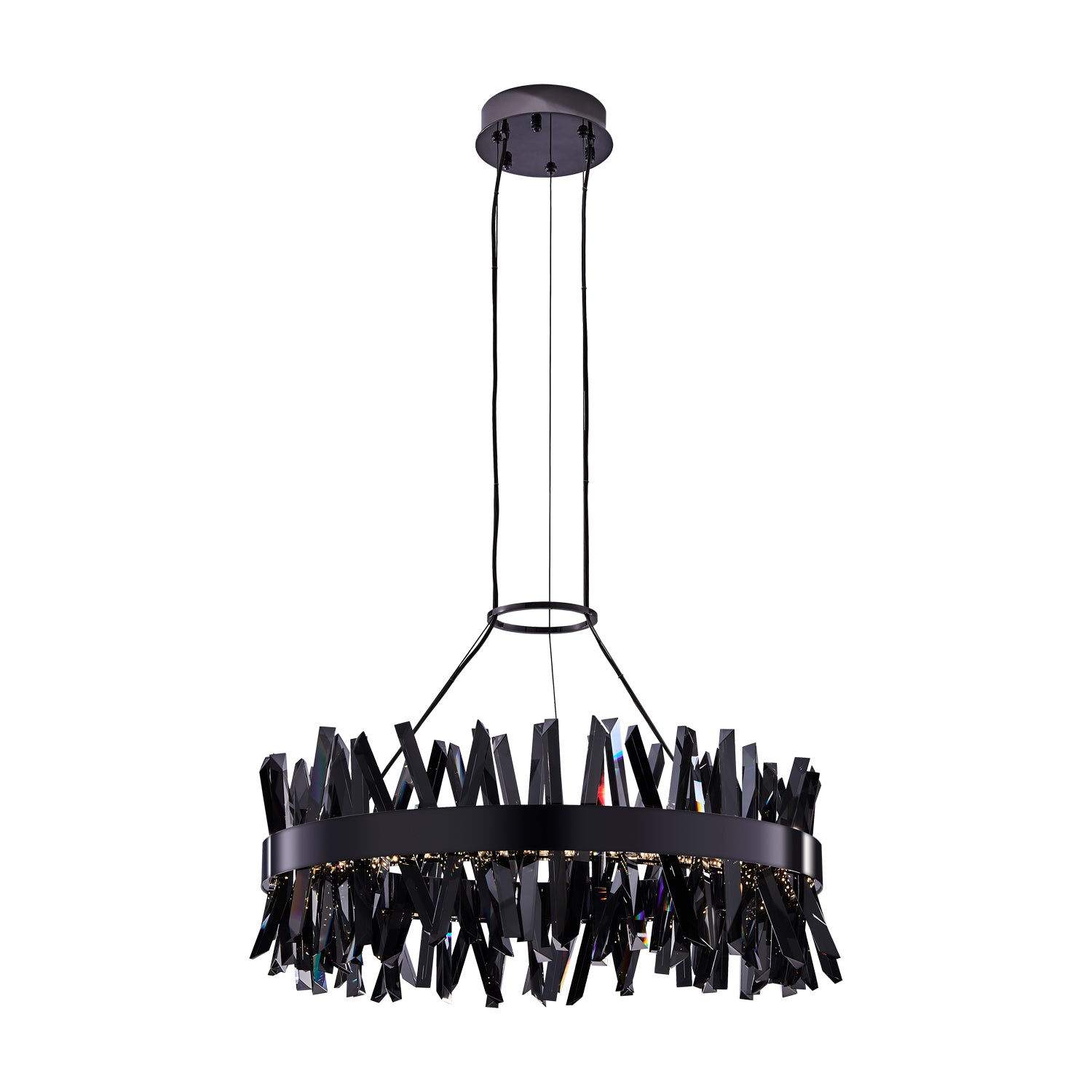 13.5'' Glacier 1 Light Black Nickel Pendant