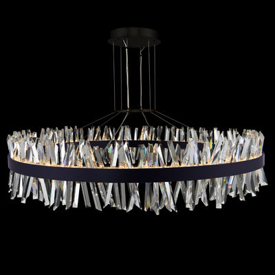 13.5'' Glacier 1 Light Matte Black (fluorocarbon) Chandelier